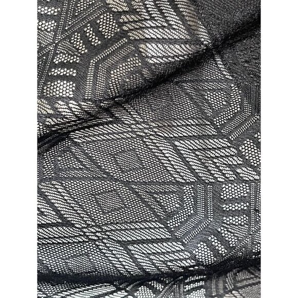 Torrid Intimates Lingerie 4X Black Sexy Neutral Mesh Aztec Western Babydoll 80s - Picture 5 of 12